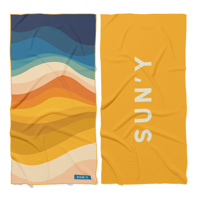 SUN'Y Boho sand free beach towel with bohemian pattern