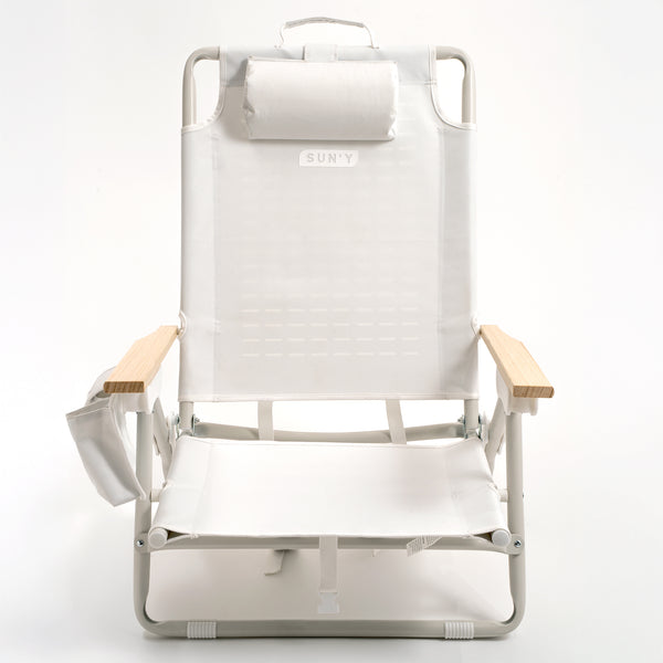 ESCAPES Portable Backpack Beach Chair - Seashell White
